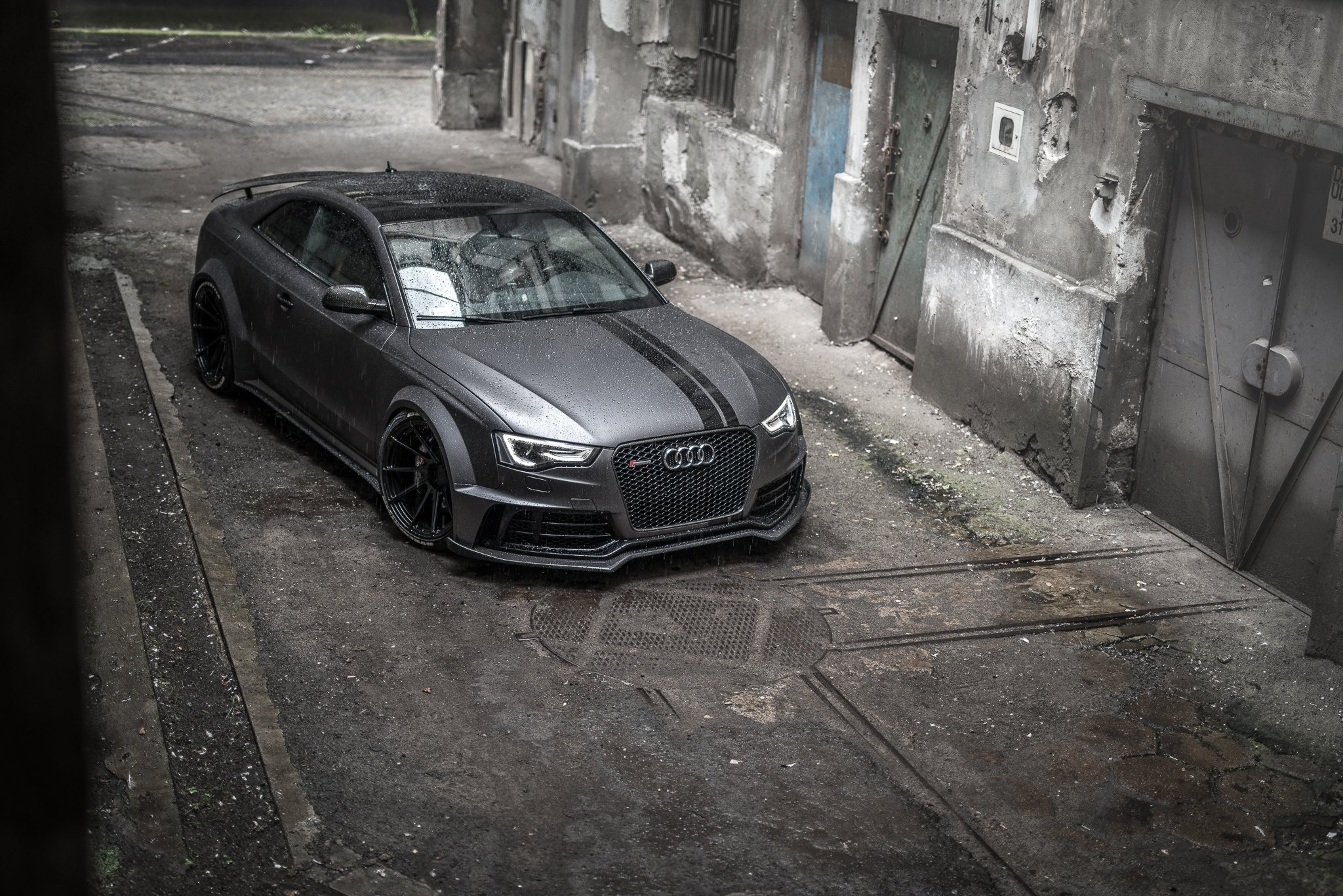 Supercharged Audi S5 SR66 wide body kit.