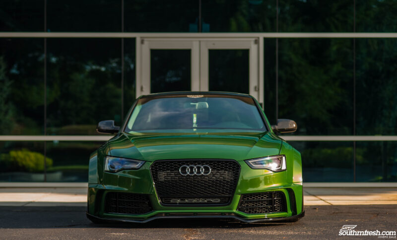 Mo’s Green Audi A5 from Atlanta, USA with SR66 wide body kit – behind ...