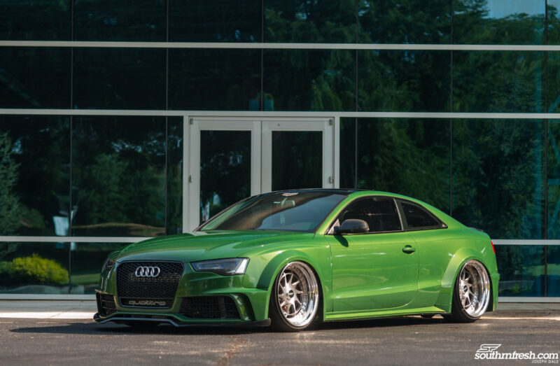 Mo’s Green Audi A5 from Atlanta, USA with SR66 wide body kit – behind ...