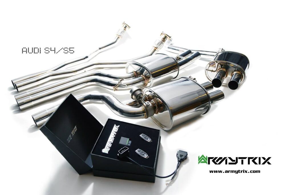 Audi S5 wide body kit SR66 - work in progress - Armytrix exhaust