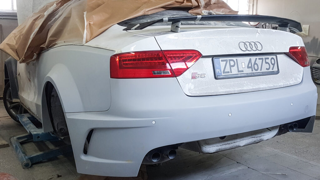 Audi S5 wide body kit SR66 - work in progress