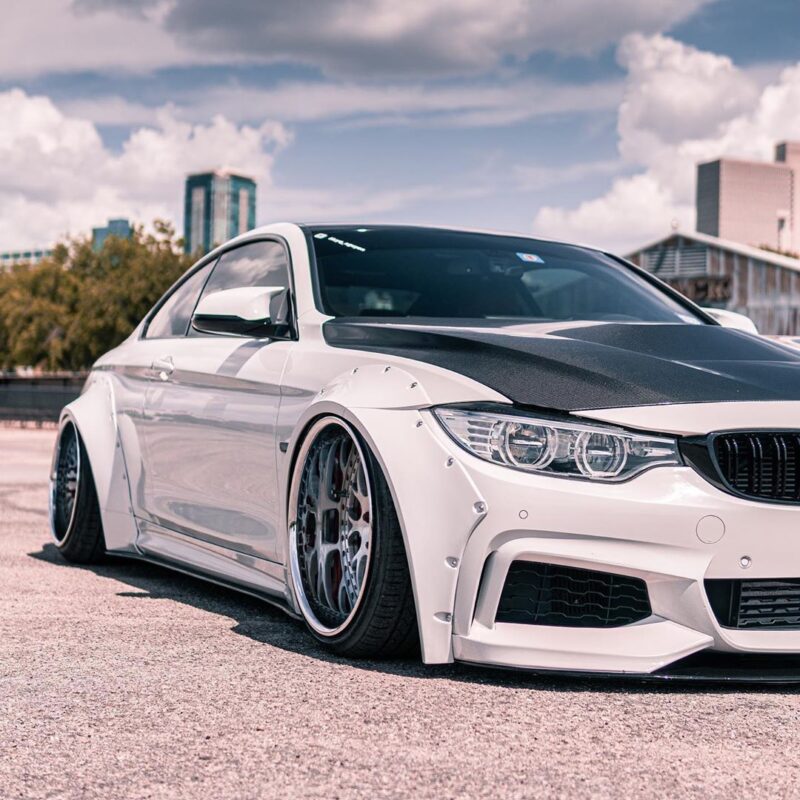 BMW 4-series F32 435i with SR66 wide body kit — SR66 Design